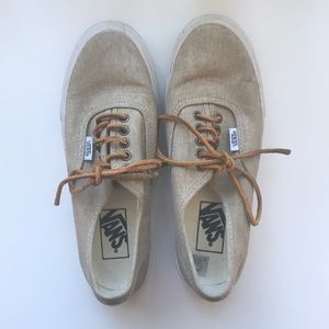 VANS beige canvas sneakers